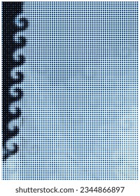 Blue halftone background template copy space. Abstract contemporary backdrop design. Suitable for poster, banner, leaflet, cover, banner, or magazine.