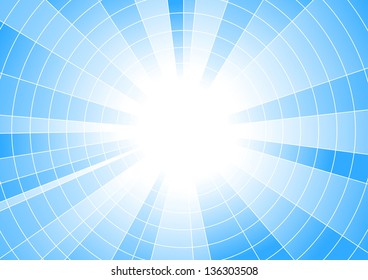Blue halftone background with tiles. Vector illustration