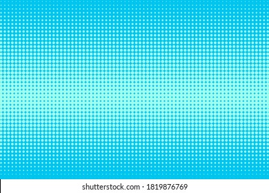 Fondo de medio tono azul. Tono azul de puntos. Patrón con degradado. Textura vintage. Ilustración vectorial.