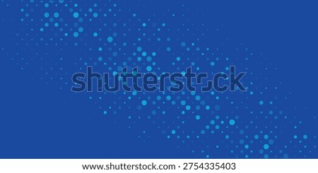 Blue Halftone Dot Background With Digital Dotted Pattern for Technology and Modern Design eps10