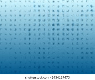 blue halftone dot background with white dots,  horizontal background, gradient background, blue dots, technology background