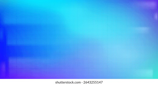 Blue halftone dot gradient background with smooth color transitions from deep blue to cyan. Modern and clean abstract design, perfect for digital, tech, and futuristic themes.