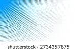 Blue Halftone Dot Pattern Background Gradient