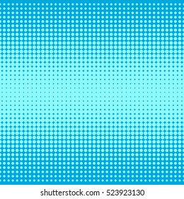 Blue halftone dotted pop art background. Vector illustration, eps 8.

