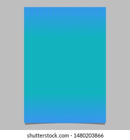 Blue halftone geometric circle and square pattern poster background template - vector graphic