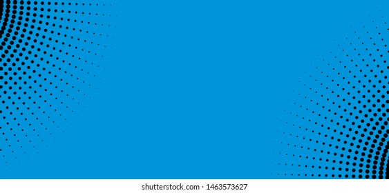 Blue Halftone Geometric Shape Background