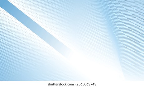Blue halftone gradient abstract background for backdrop or presentation