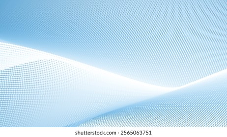 Blue halftone gradient abstract background for backdrop or presentation