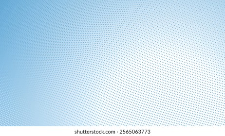 Blue halftone gradient abstract background for backdrop or presentation