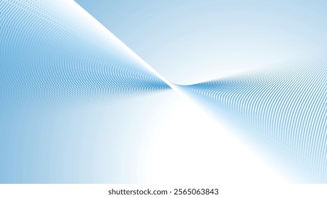 Blue halftone gradient abstract background for backdrop or presentation