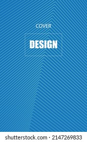 Blue Halftone Gradient Cover Design Vector