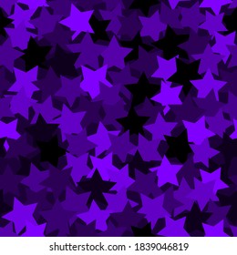 Blue halftone modern design backdrop. Dark Azure Bright Christmas Night Background. Sapphire Neon Holiday Magic Sky seamless pattern vector. Dark blue simple party Stars Surface illustration.