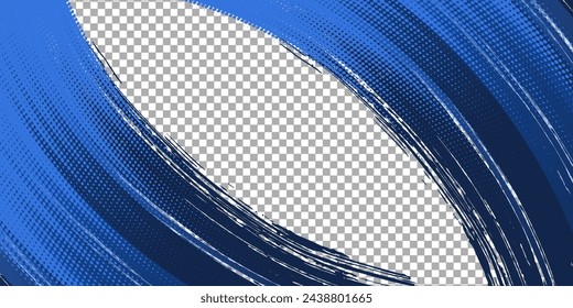 blue halftone on blue background. Vector dotted sparkles or halftone shine pattern texture Pop Art Style Background.