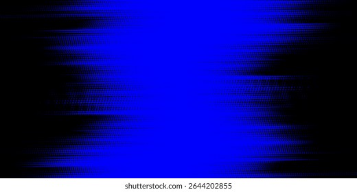 blue halftone on black background. Vector dotted sparkles or halftone shine pattern texture Pop Art Style Background. EPS10