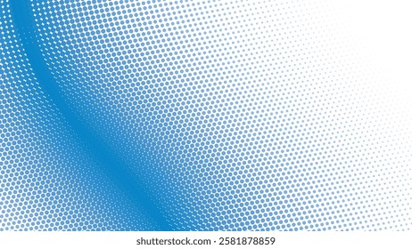 Blue halftone pattern abstract background for fabric style