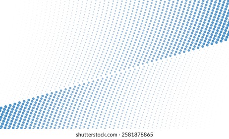 Blue halftone pattern abstract background for fabric style