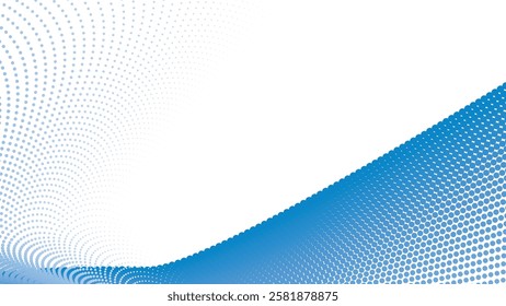 Blue halftone pattern abstract background for fabric style