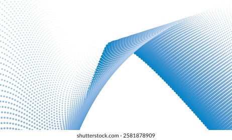 Blue halftone pattern abstract background for fabric style