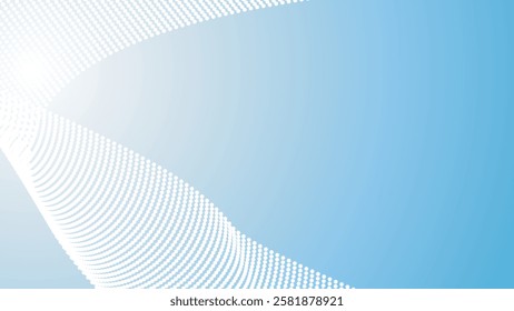 Blue halftone pattern abstract background for fabric style