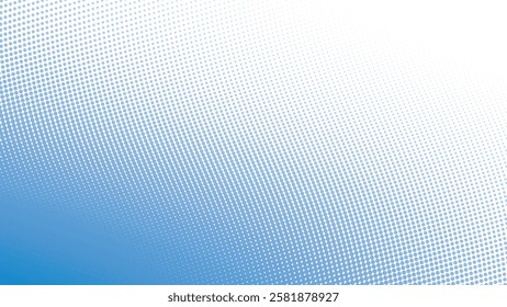 Blue halftone pattern abstract background for fabric style