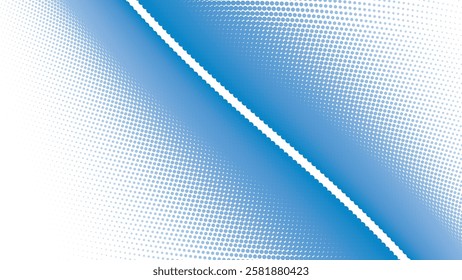 Blue halftone pattern abstract background for fabric style