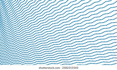 Blue halftone pattern abstract background for fabric style