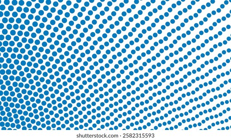 Blue halftone pattern abstract background for fabric style