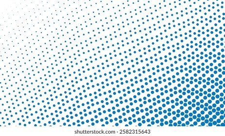 Blue halftone pattern abstract background for fabric style