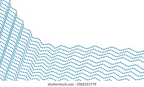 Blue halftone pattern abstract background for fabric style