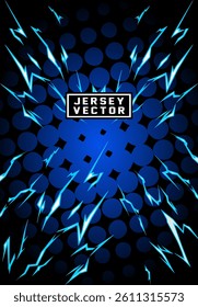 BLUE HALFTONE PATTERN BACKGROUND FOR FULL SUBLIMATION JERSEY