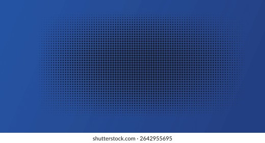 Blue Halftone Pattern Background With Gradient Effect for Design Uses