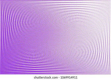 Blue halftone pattern. Gradient polka dots background. Modern vector illustration. Abstract curves. Points backdrop. Dotted spotted pattern. Monochrome template for web design