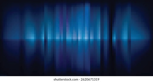 Blue halftone pixelated equalizer. vector illustration of blue equalizer 