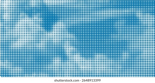 Blue halftone square dotted gradient background, abstract color pop cartoon comic dots, dynamic minimal retro graphic texture, tech point art pattern