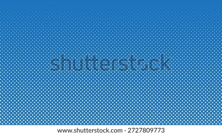  Blue halftone star shape background with central copy space layout