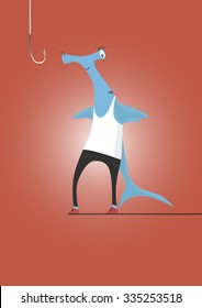 Blue hammerhead shark