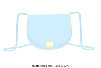 Bolso de mano azul. ilustración vectorial