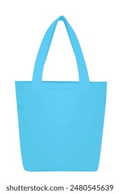 Blue hand bag. vector illustration
