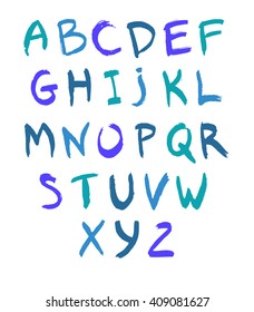 blue hand drawn alphabet, bright funny colorful alphabet, blue abc, hand drawn abc, blue letters, colorful funny letters on white, alphabet on white, hand drawn letters, hand calligraphy