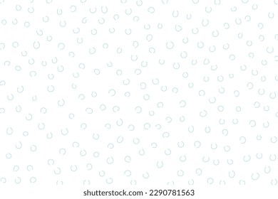 Blaue handgezeichnete Blase auf weißem Hintergrund