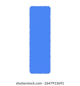 bleu Cadre rectangulaire organique dessiné à la main, zone de texte abstraite avec forme de bulle de gribouillage, bannière amusante de forme libre pour arrière-plan coloré. Illustration vectorielle plate isolée
