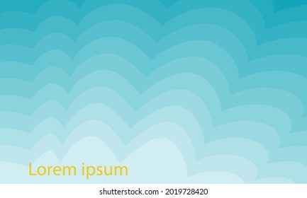 Blue hand drawn wave background and has space to type text 
