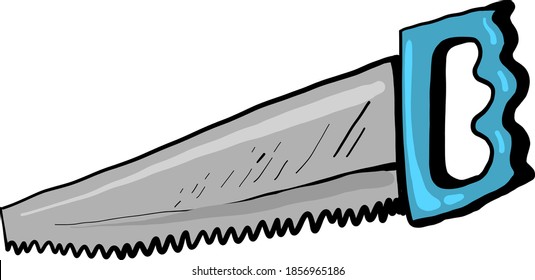 Sombrero de mano azul, ilustración, vector sobre fondo blanco