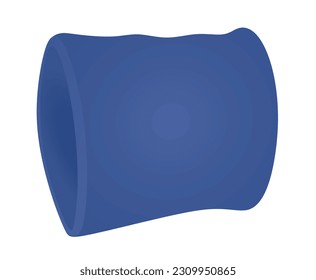 Blue hand sweatband. vector illustration