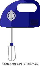 Anclaje azul, ilustración, vector sobre fondo blanco.