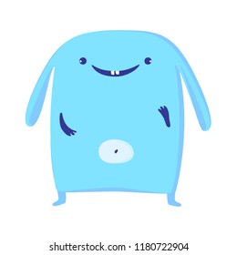 blue happy bunny