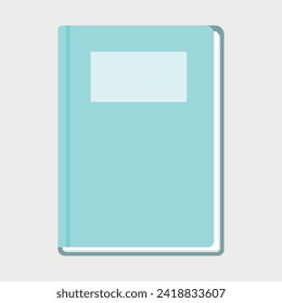 blue hardcover book - top view