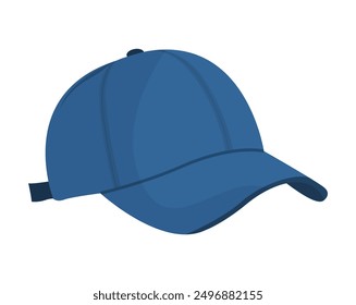 Gorra de béisbol de sombrero azul aislado ilustración diseño de Vector