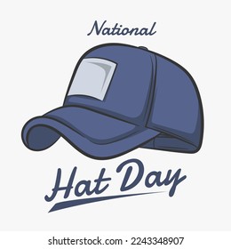Blue hat. national hat day good for national hat day celebration