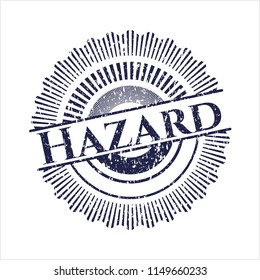 Blue Hazard distressed rubber grunge texture stamp